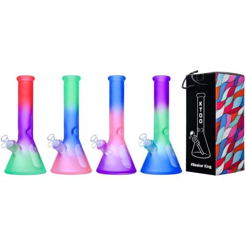 Diamond Leaf – Glass Bong – Gradient Mixed Colours (1pc)