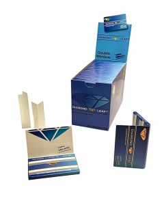 DIAMOND LEAF BLUE DOUBLE WINDOW