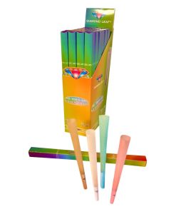 DIAMOND LEAF 4 MIX COLOURED CONES IN A PACK /BOX 28