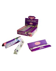 DIAMOND LEAF GRAPE FLAVOURED ROLLING PAPERS BOX/24
