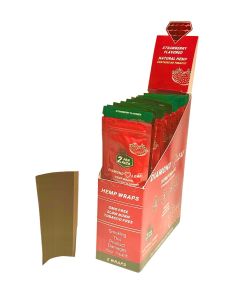 DIAMOND LEAF STRAWBERRY FLAVOURED HEMP WRAPS 1 PACK