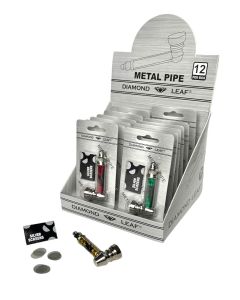 DIAMOND LEAF METAL PIPE + SCREENS BOX/12